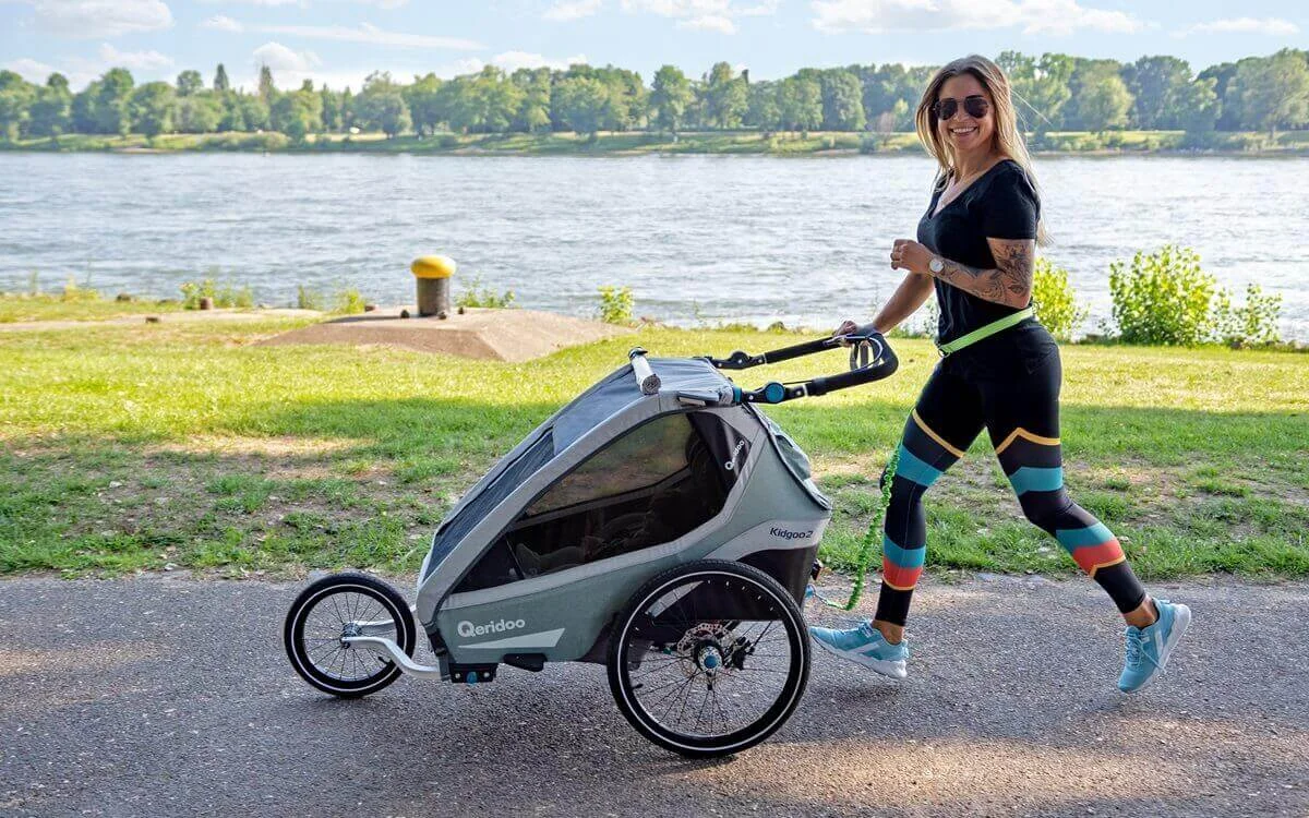 Bild Jogger Modus Kinderfahrradanhänger Bild Jogger Modus Kinderfahrradanhänger