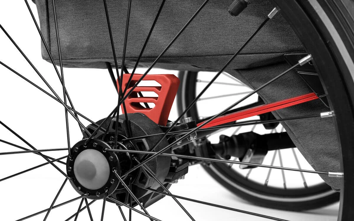 Bild Federung am Fahrradanhänger Bild Federung am Fahrradanhänger